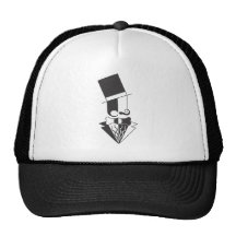 Black and White Top Hat Man