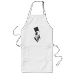 Black and White Top Hat Man Aprons