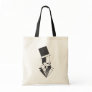 Black and White Top Hat Man Tote Bag