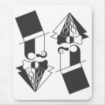 Black and White Top Hat Man