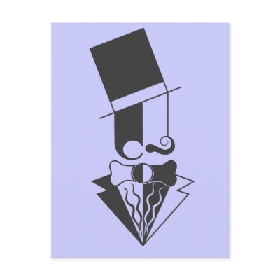 Black and White Top Hat Man by Robbirt