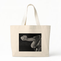 Black and White Tree Boa Canvas Bag