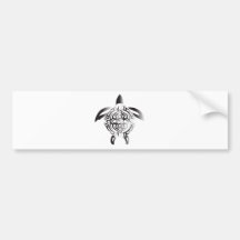black-and-white-turtle bumper sticker