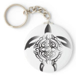 black-and-white-turtle keychain
