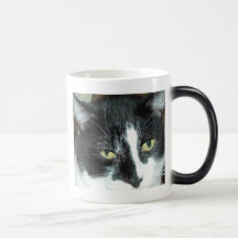 Black and White Tuxedo Cat Coffee Mug
