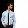 Black and White Two Colour Tie