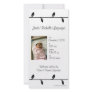 Black and White Vine Birth Announcement