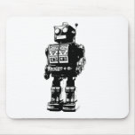 Black and White Vintage Robot