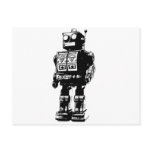 Black and White Vintage Robot postcards