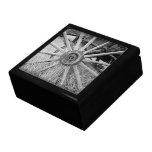 Black and White Wagon Wheel Keepsake Boxes