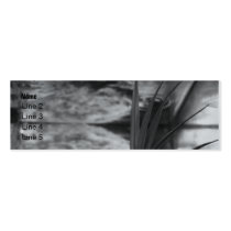 Black and White water plant Business Card Templates