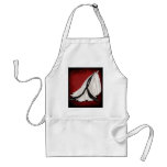 Black and White Wedding Gown Apron