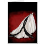 Black and White Wedding Gown Greeting Card