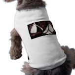 Black and White Wedding Gown Dog T Shirt