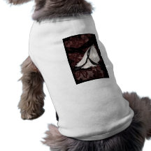 Black and White Wedding Gown Dog Tee Shirt