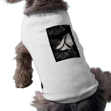 Black and White Wedding Gown Doggie Tee
