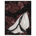 Black and White Wedding Gown flyers