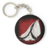 Black and White Wedding Gown Keychain