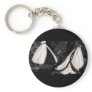 Black and White Wedding Gown Key Chains