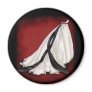 Black and White Wedding Gown Refrigerator Magnets