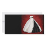 Black and White Wedding Gown photo cards