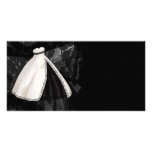 Black and White Wedding Gown photo cards