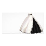 Black and White Wedding Gown photo cards