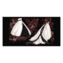 Black and White Wedding Gown Customized Photo Card
