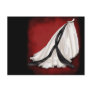 Black and White Wedding Gown Postcard