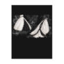 Black and White Wedding Gown Postcards