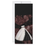 Black and White Wedding Gown rack cards