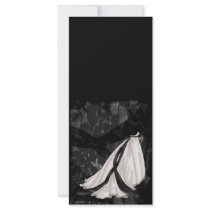 Black and White Wedding Gown