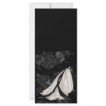 Black and White Wedding Gown rack cards