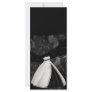 Black and White Wedding Gown Rack Card