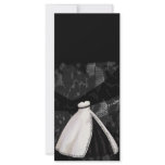 Black and White Wedding Gown rack cards