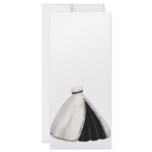 Black and White Wedding Gown rack cards