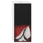 Black and White Wedding Gown rack cards