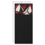 Black and White Wedding Gown Rack Card Design