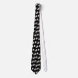Black and White Wedding Gown Tie