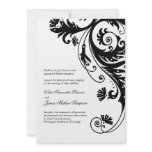 Black and White Wedding Invitations