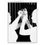 Black and white wedding veil by bride &bridesmaid