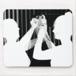 Black and white wedding veil by bride &bridesmaid