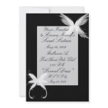 black and white, wings, fairytale, sweet sixteen invitations