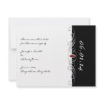 Black and White with Ruby Accent Save the Date