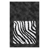 Black and White Zebra Print Pattern. Full Colour Flyer