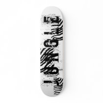 Black and White Zebra Print Pattern. Skate Boards