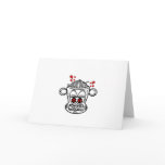 Black and white zombie monkey