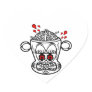 Black and white zombie monkey