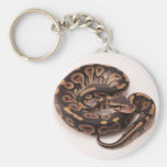 Black and Yellow Ball Python Key Chains