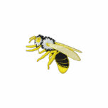 Black and yellow bee wasp embroidered men's shirt embroidered shirts